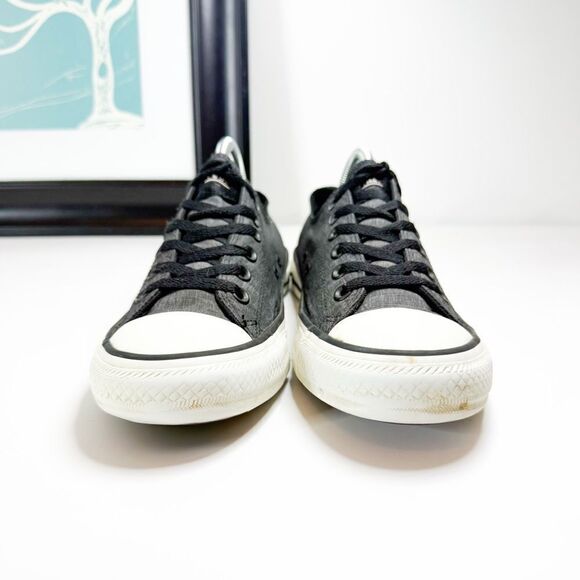Converse All Star Low-Top Sneakers Black Denim Canvas Women’s 8.5 / Men’s 6.5 - Picture 2 of 8
